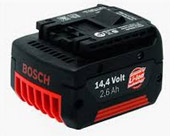 Аккумулятор 14,4 в 2,6Ач. Li Ion (2607336078) (BOSCH) [шт]