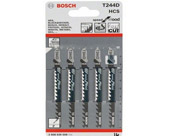 Полотно для электролобзика Bosch по дер, фигурн.груб.рез, 100мм, 6TPI, 5-50мм, T244D [шт]