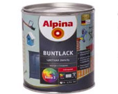 Эмаль алкидн. Alpina Цветная эмаль (Alpina Buntlack) глянцевая База 1, 713мл / 0,799кг [шт]