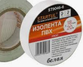 Изолента ПВХ 18ммх20м белая STARTUL PROFI (ST9046-6) [шт]