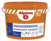 Краска ВД-АК Alpina EXPERT Fassadenweiss База 1, 10л/15,6кг код ОКРБ 20.30.11.500 [шт]