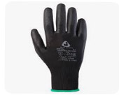 Перчатки нейлон, полиуретановое неполн. покрытие, р.XL, черные, Jeta Safety [пара]